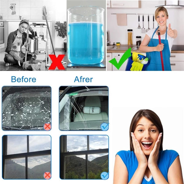 10/20/50PCS (1PCS=4L Water) Car Solid Wiper Fine Seminoma Wiper Windshield Glass Cleaner Auto Window Cleaning Car Accessories