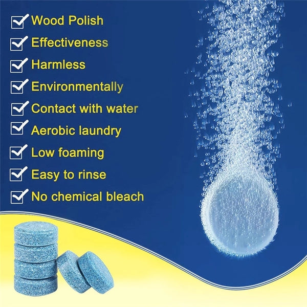 10/20/50PCS (1PCS=4L Water) Car Solid Wiper Fine Seminoma Wiper Windshield Glass Cleaner Auto Window Cleaning Car Accessories